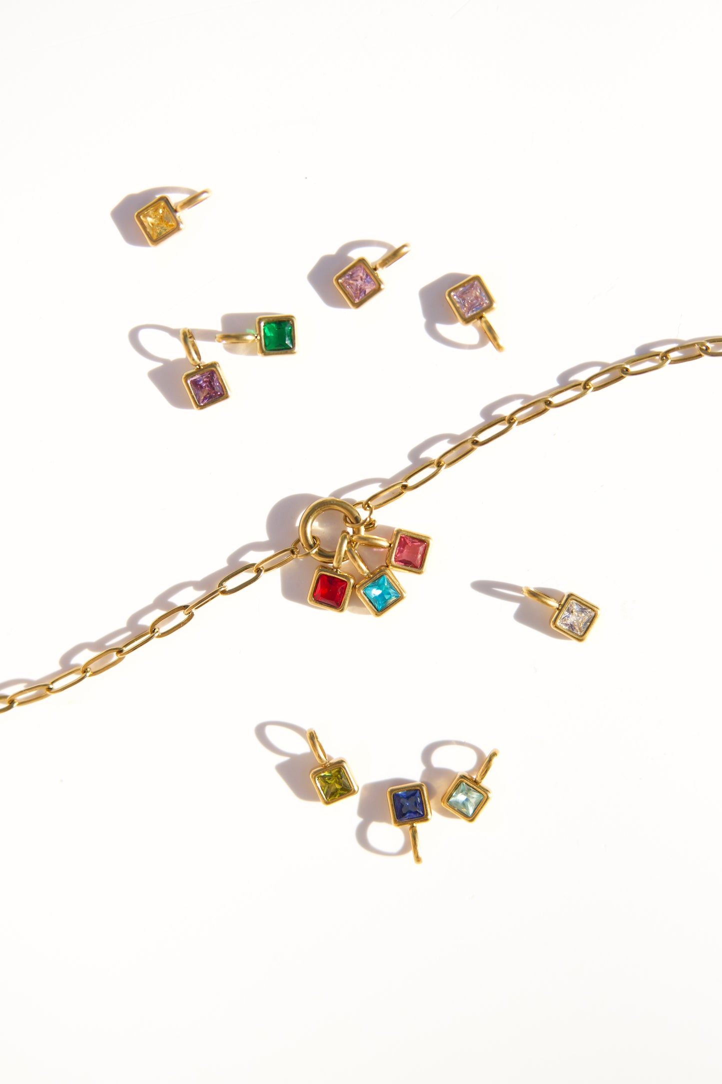 Birthstone Charms Gold