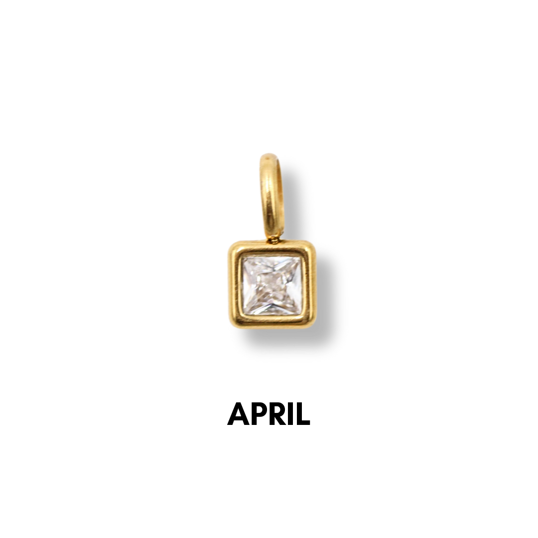 Birthstone Charms Gold