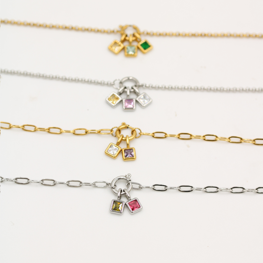 Birthstone Bracelet Gold