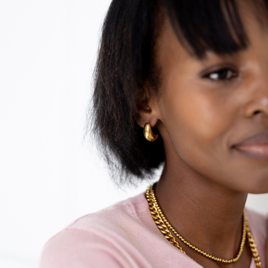 Curved Drop Earrings
