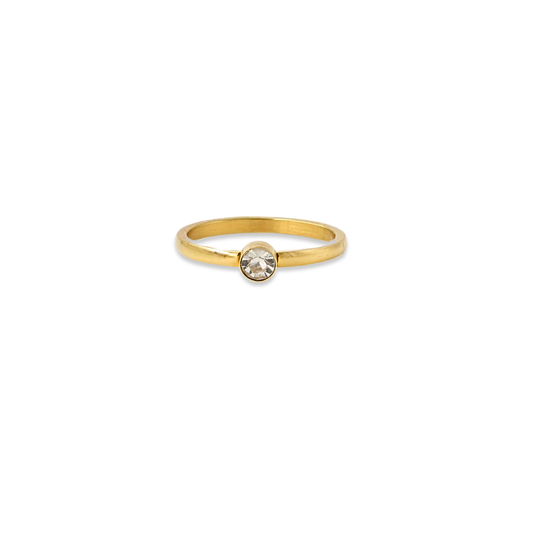 Small Round CZ Ring