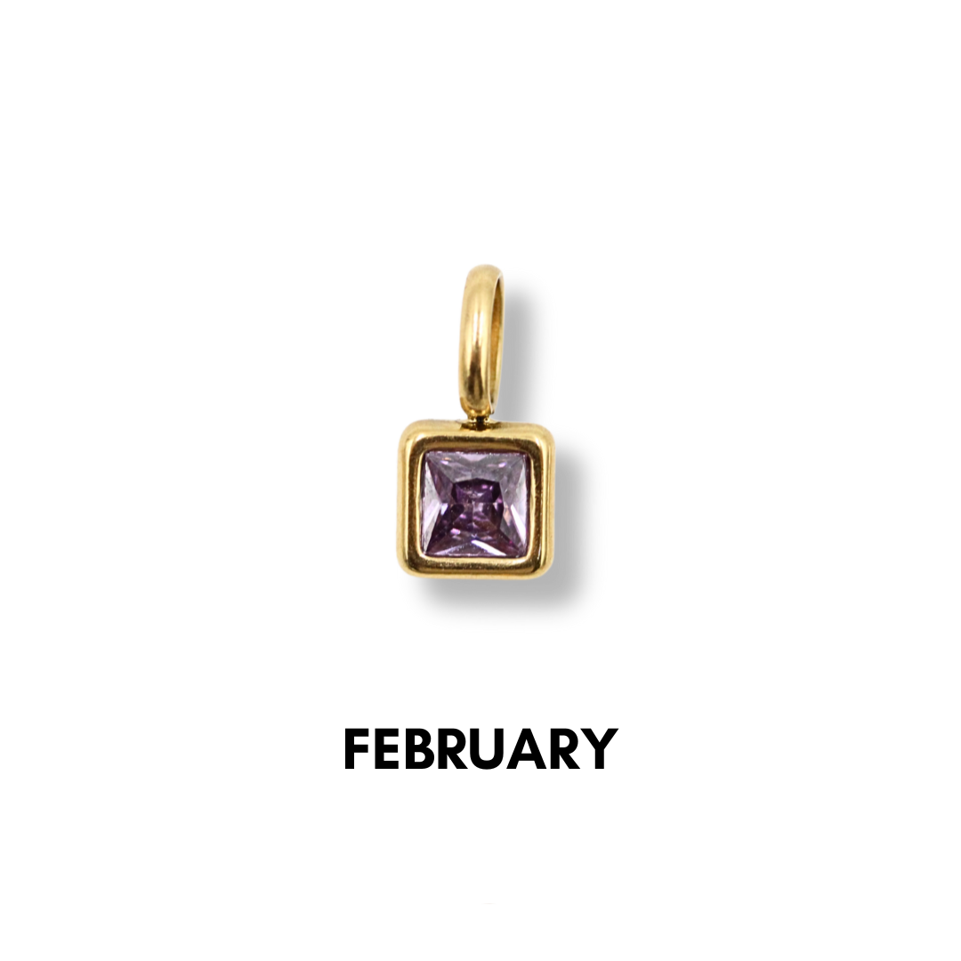 Birthstone Charms Gold