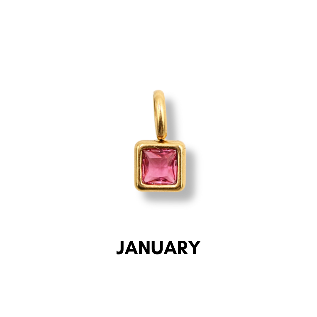Birthstone Charms Gold