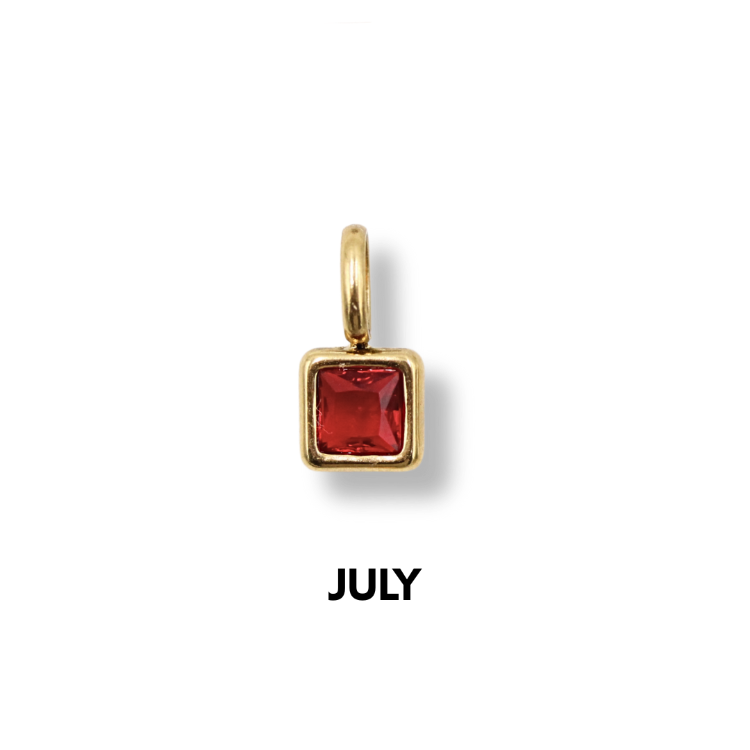 Birthstone Charms Gold