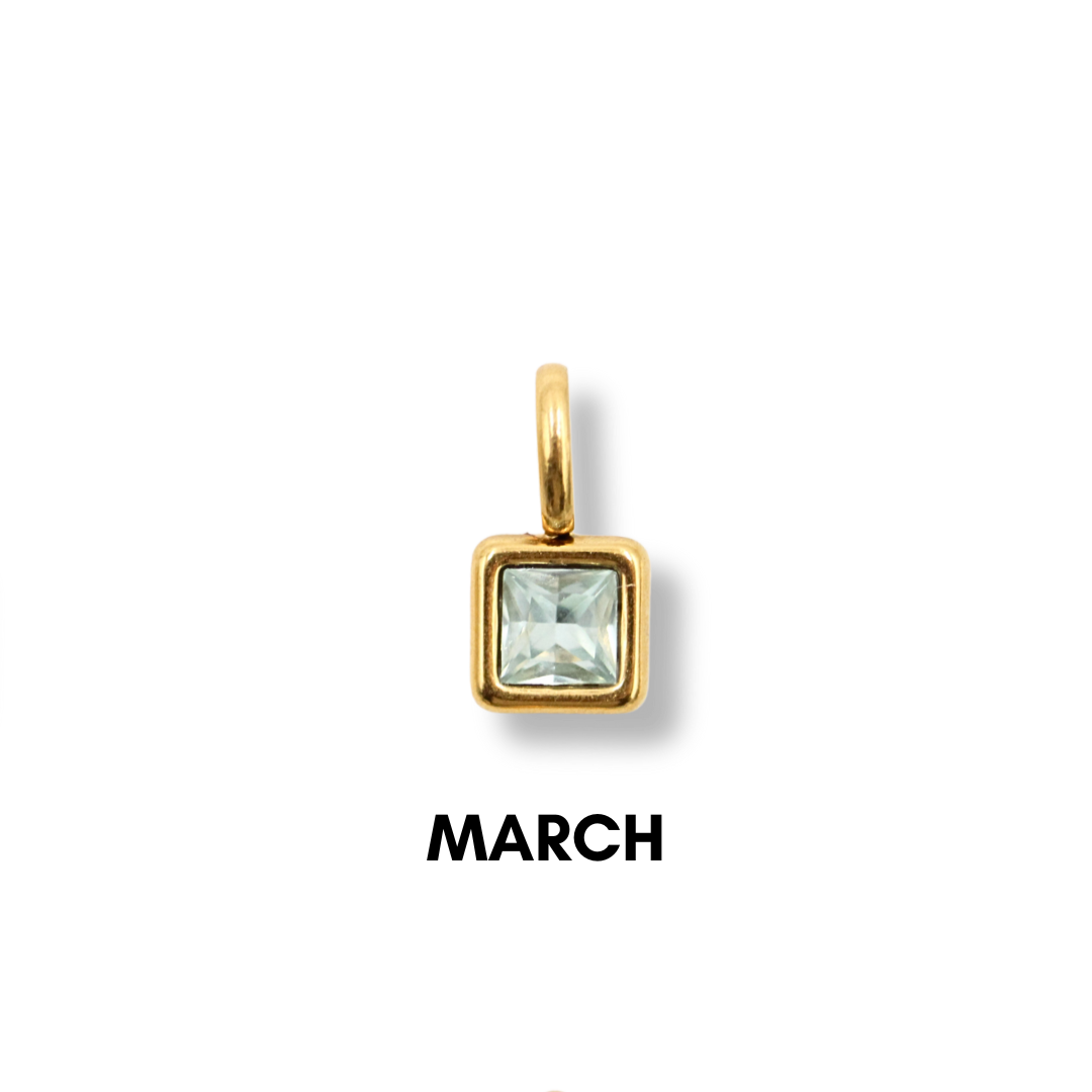 Birthstone Charms Gold