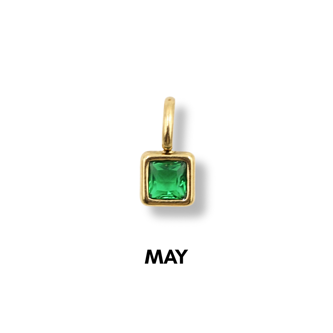 Birthstone Charms Gold