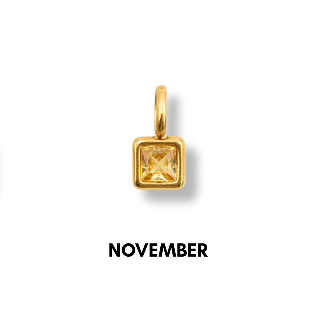 Birthstone Charms Gold