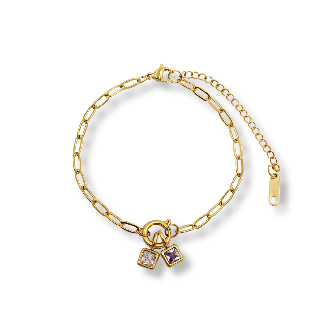 Birthstone Bracelet Gold