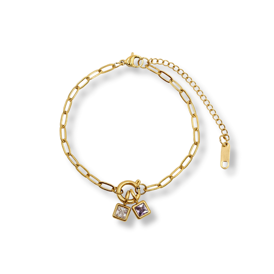 Birthstone Bracelet Gold