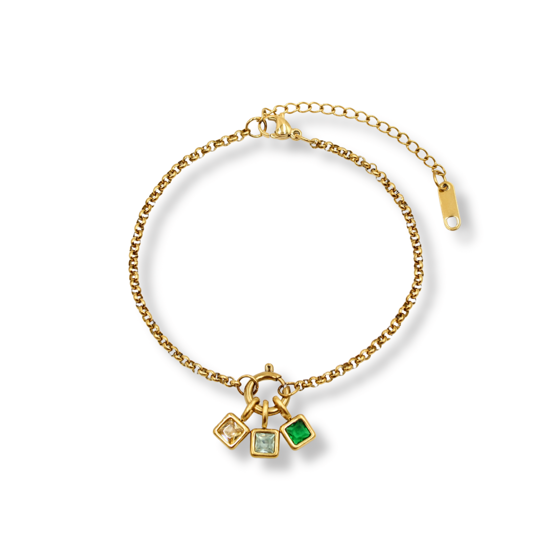 Birthstone Bracelet Gold