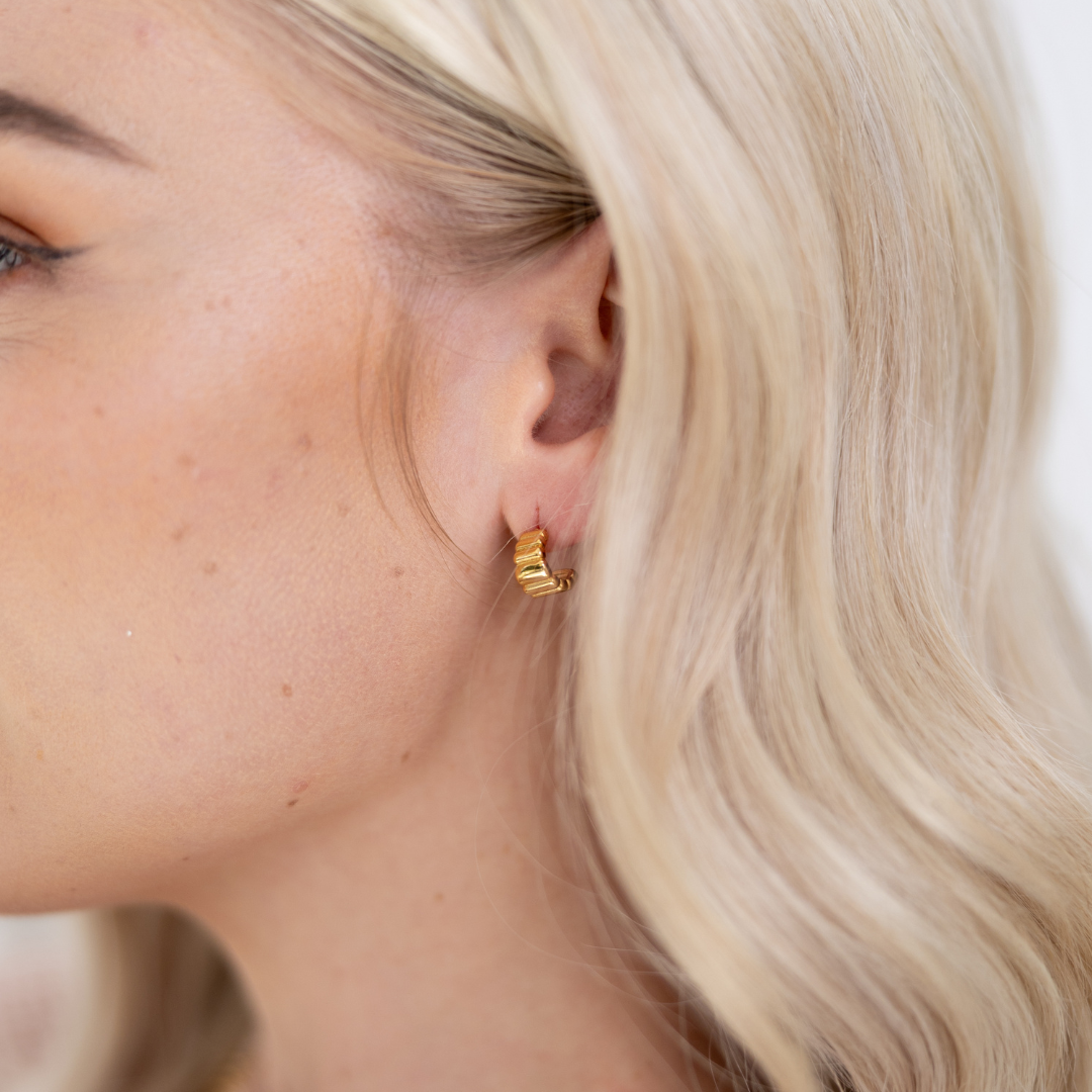 Petite Ripple Hoops