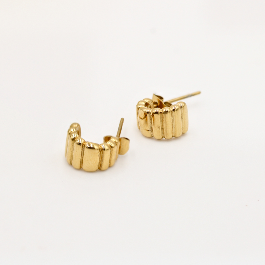 Petite Ripple Hoops