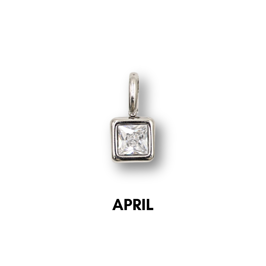 Birthstone Charms Silver