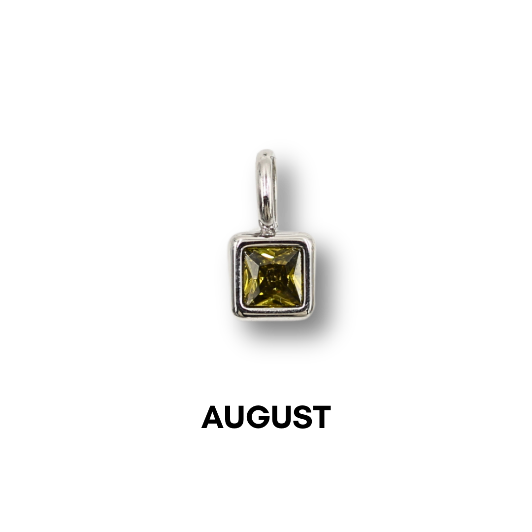 Birthstone Charms Silver