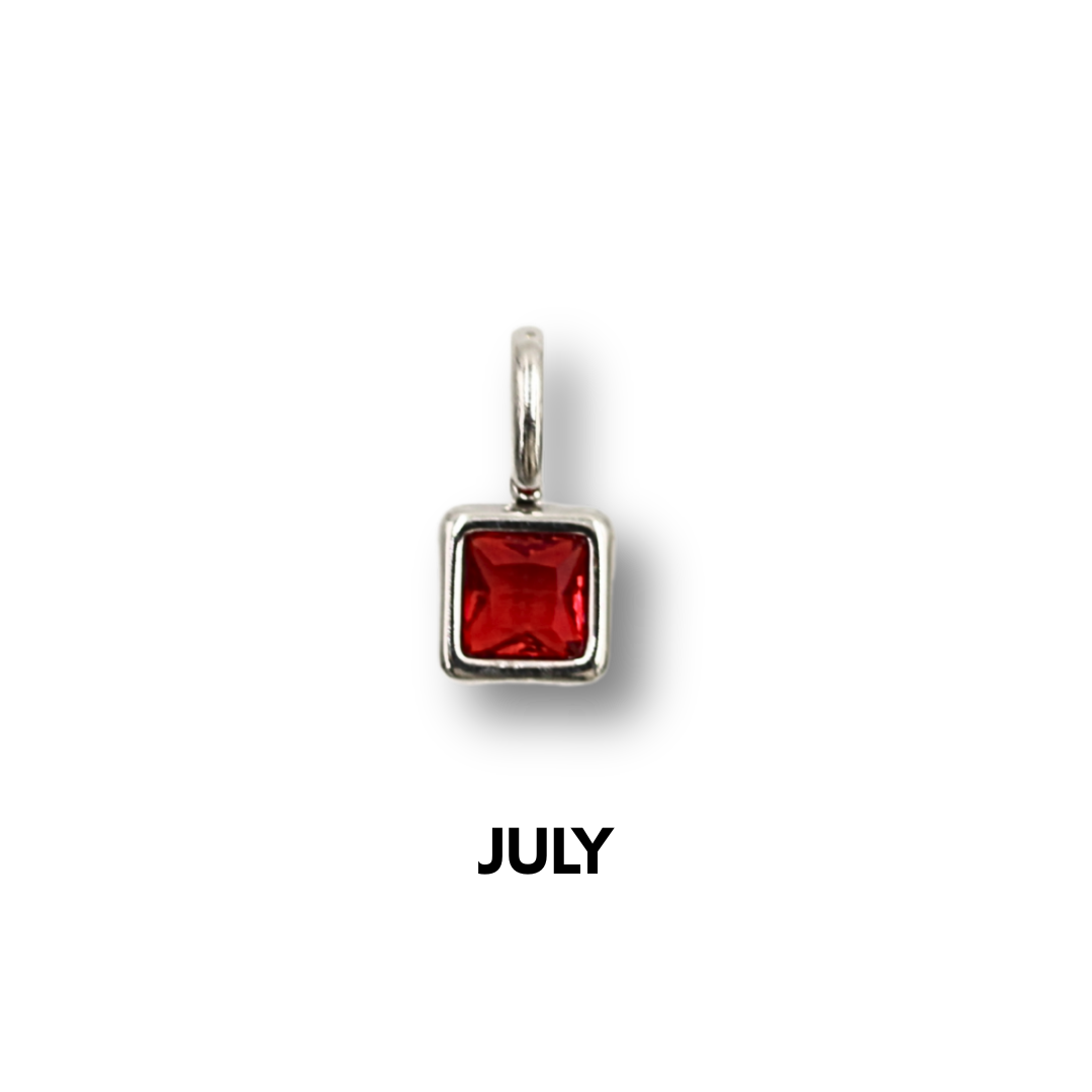Birthstone Charms Silver