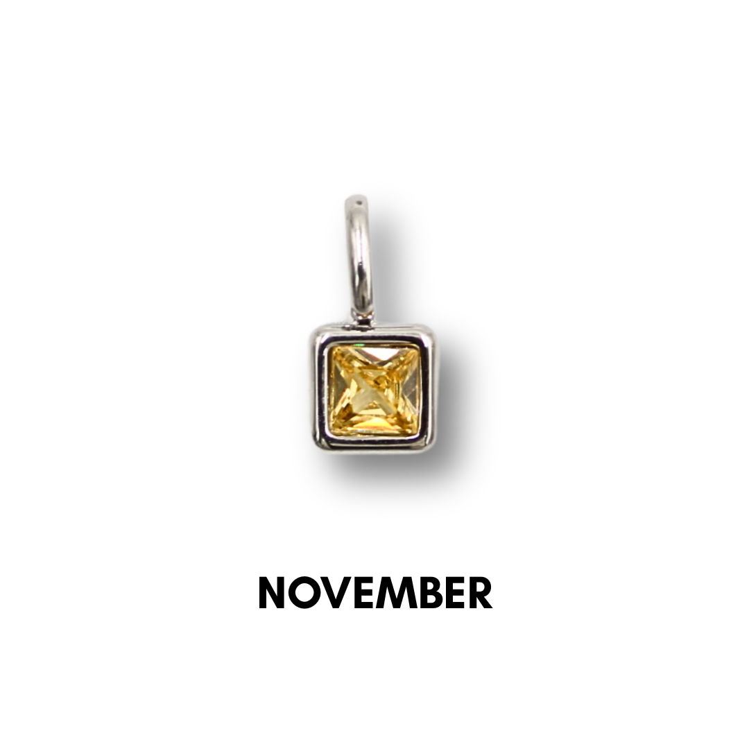Birthstone Charms Silver