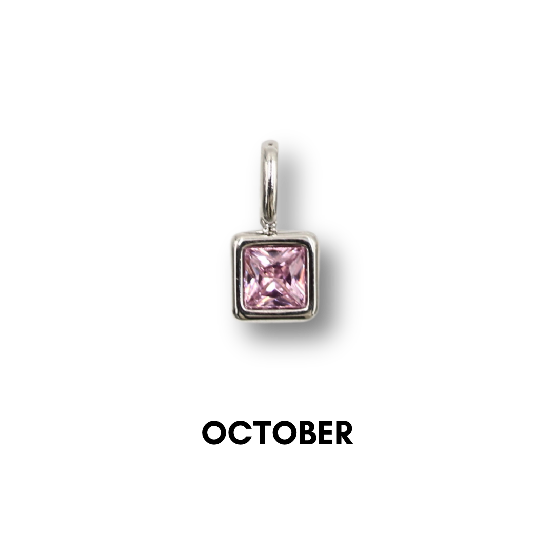 Birthstone Charms Silver