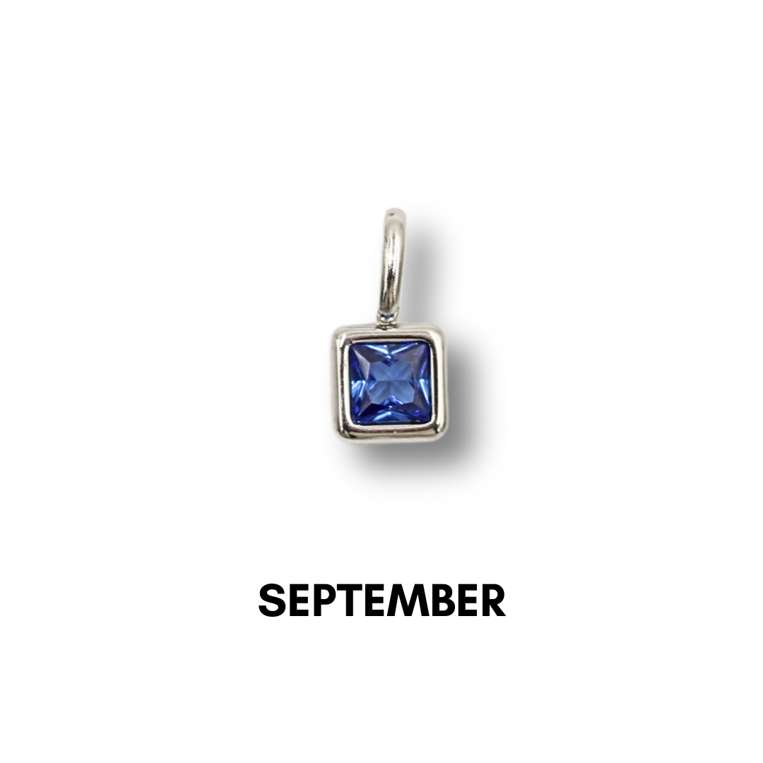 Birthstone Charms Silver
