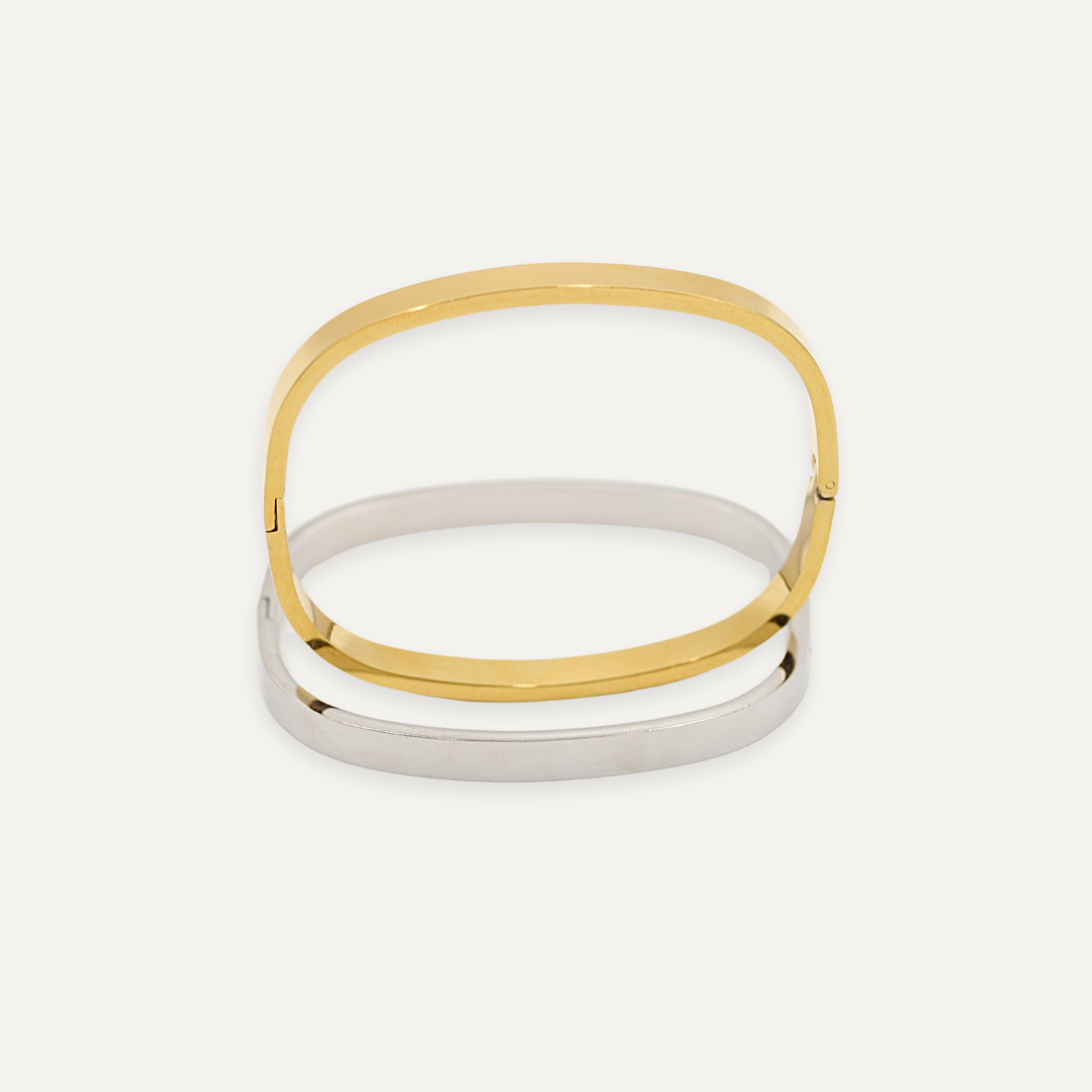 NEW Square Bangle Silver