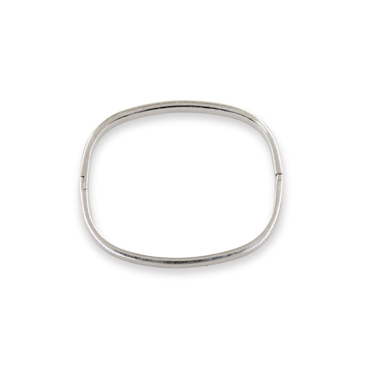 Square Bangle Silver