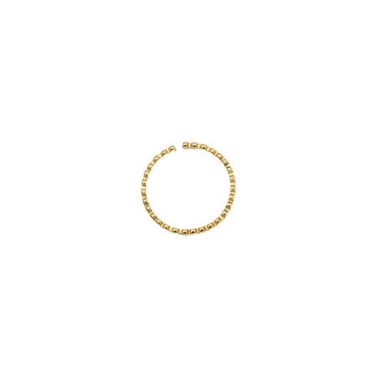 Thin Bubble Ring Gold