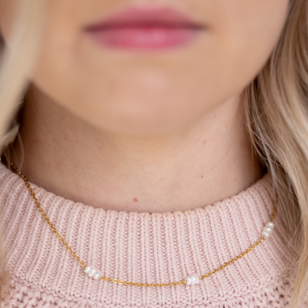 Trinity Pearl Necklace