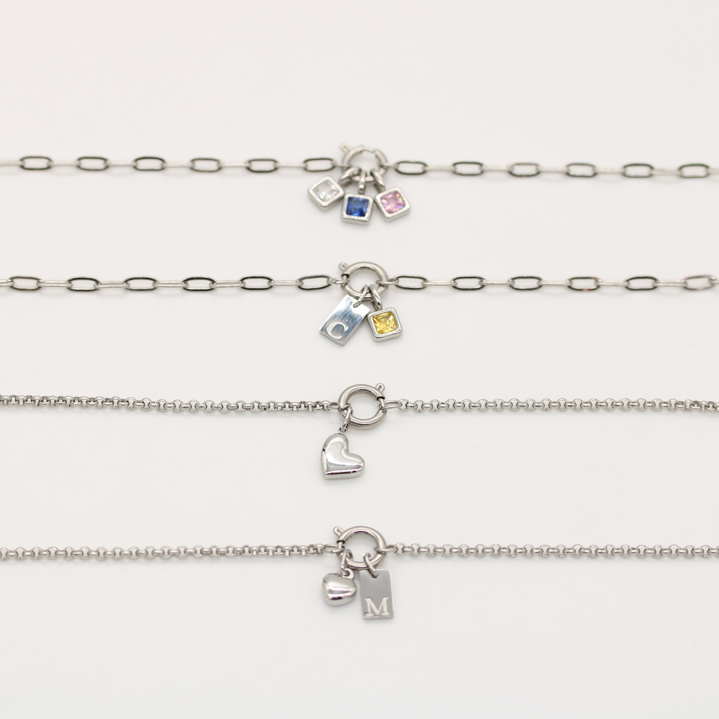 Silver Letter Dangly Charm