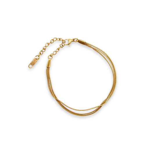 Thin Triple Snake Bracelet