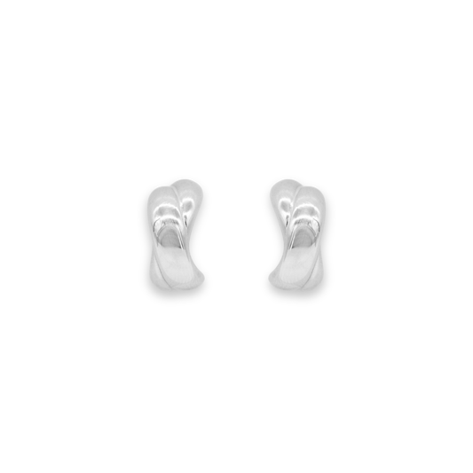 Cancer Awareness Earrings Silver