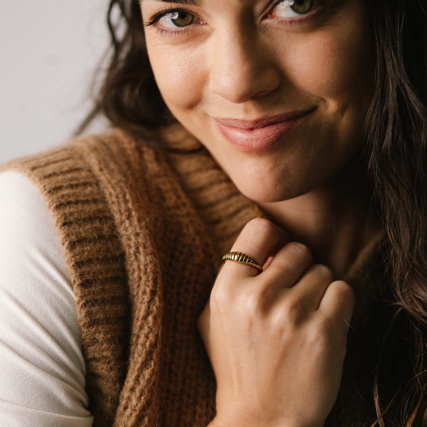 Ribbed Dome Ring