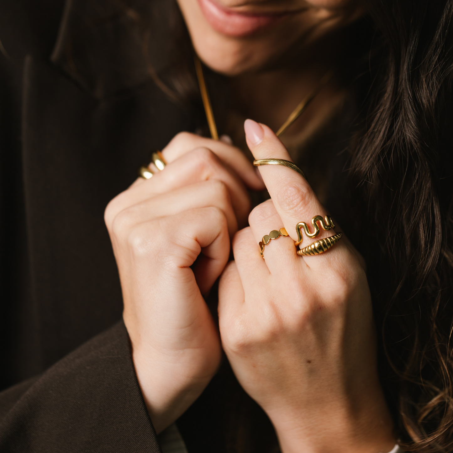 Ribbed Dome Ring
