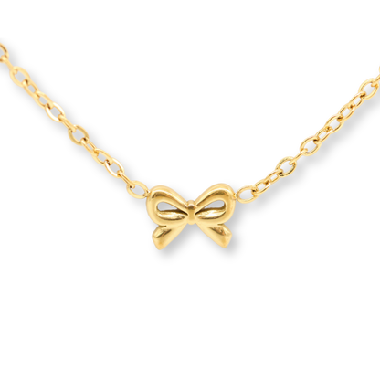 Bow Charm Necklace