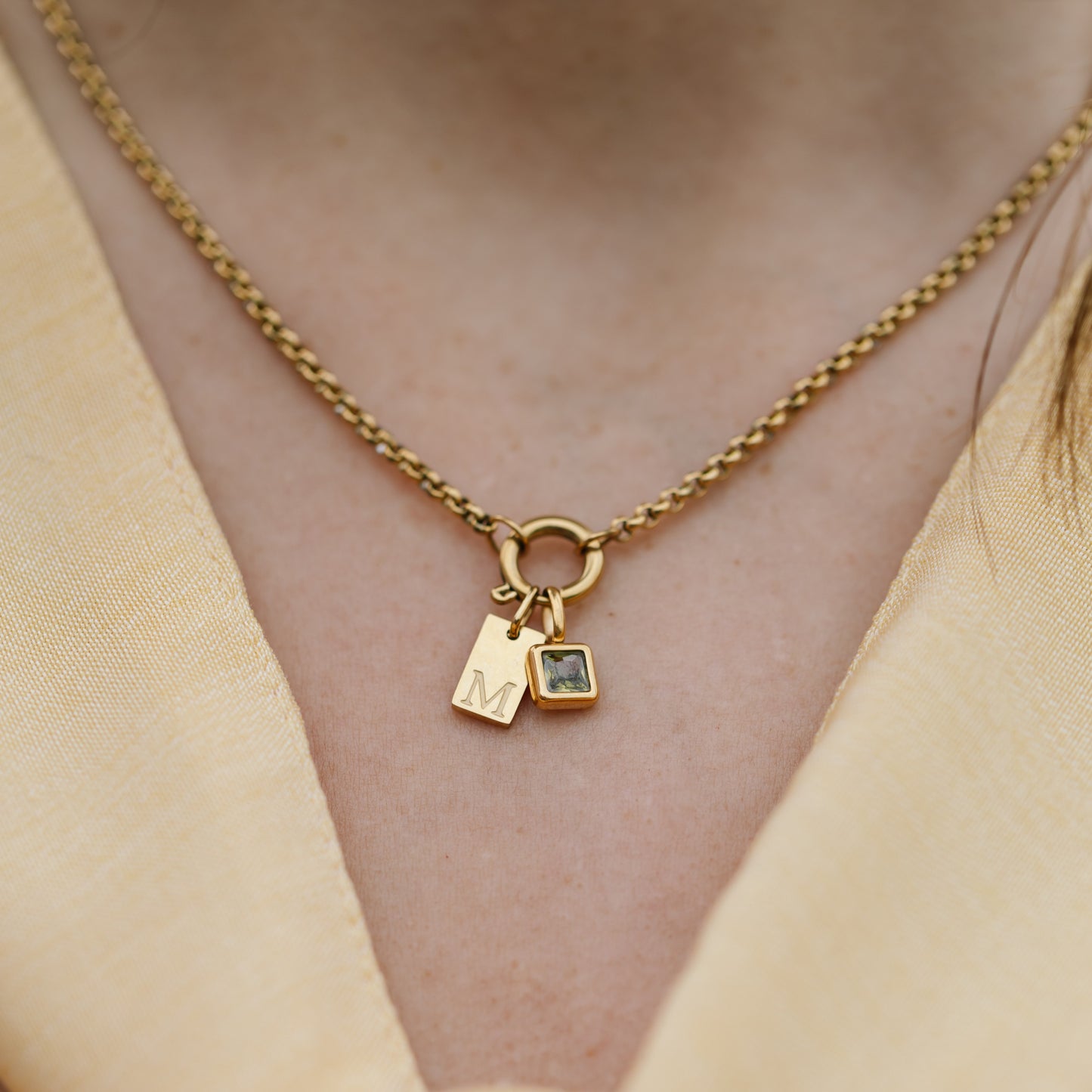 Birthstone Charms Gold