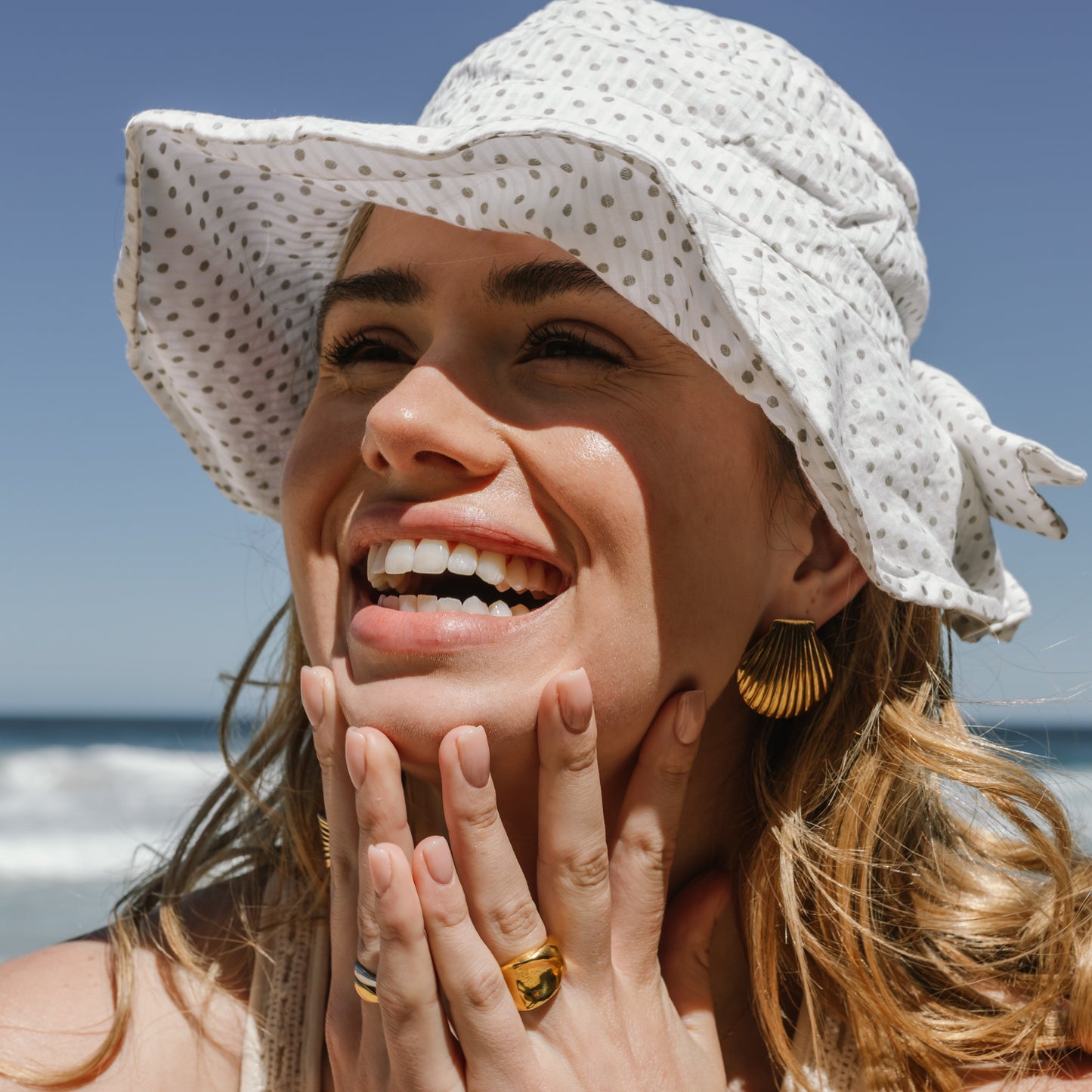 Large Seashell Studs