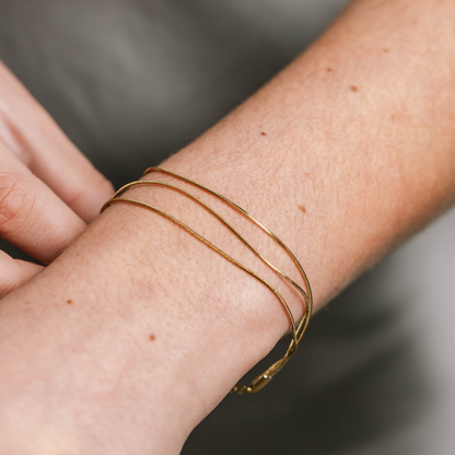 Thin Triple Snake Bracelet