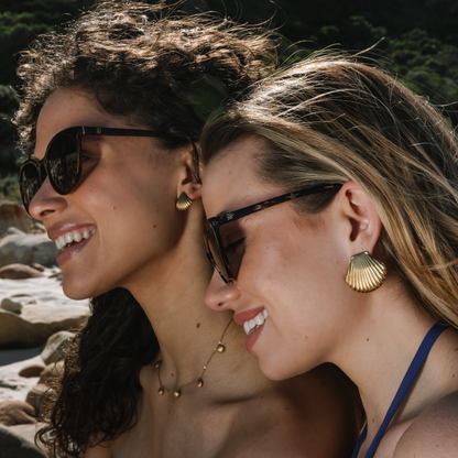 Large Seashell Studs