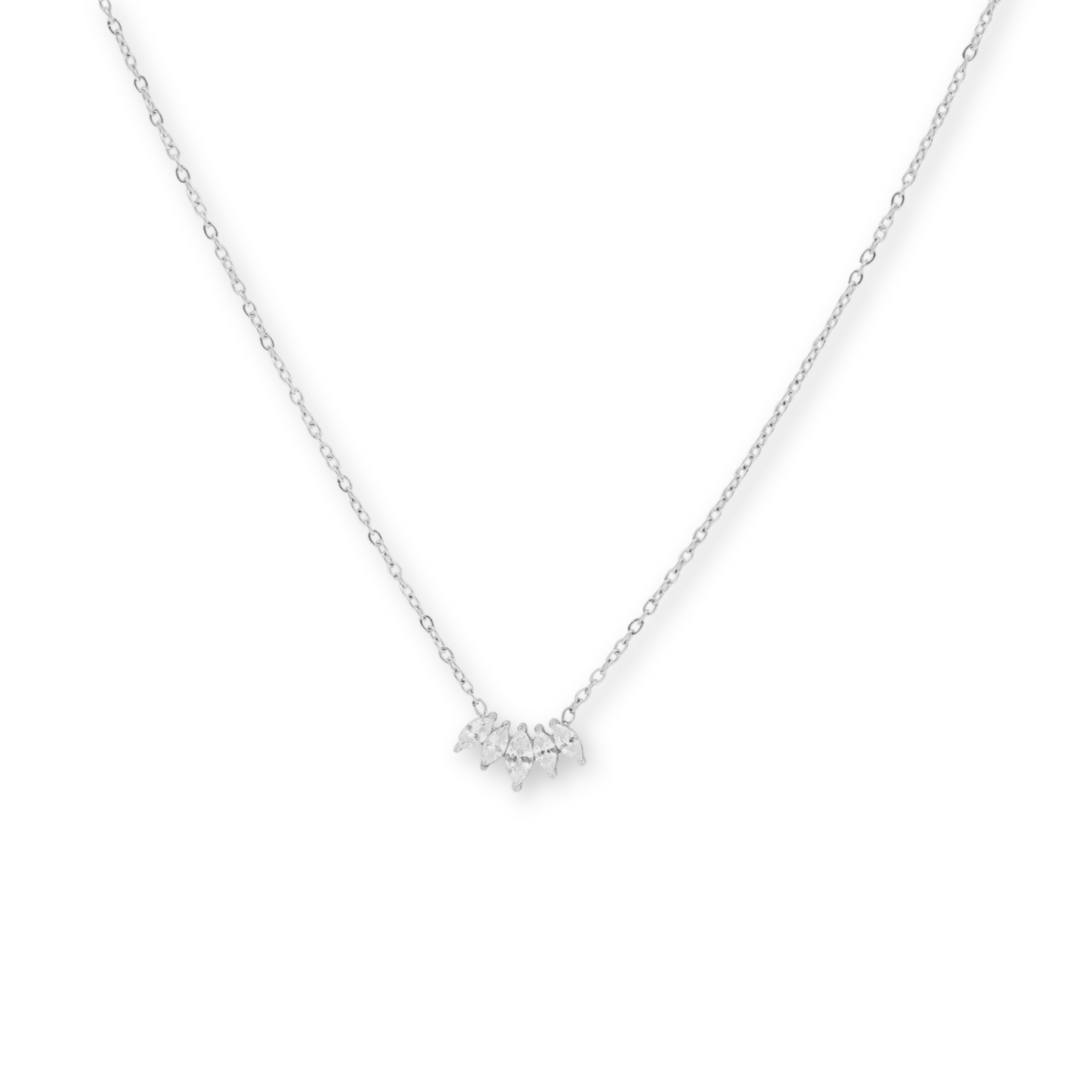 Marquise Necklace Silver