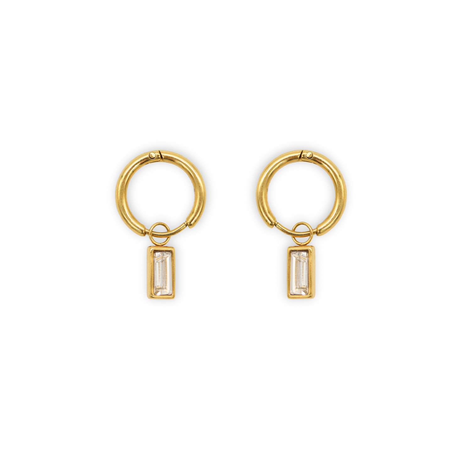 Rectangle Zirconia Dangles