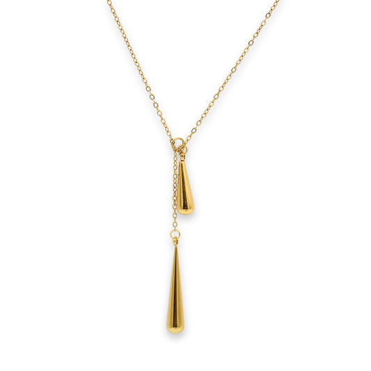 Teardrop Lariat Necklace