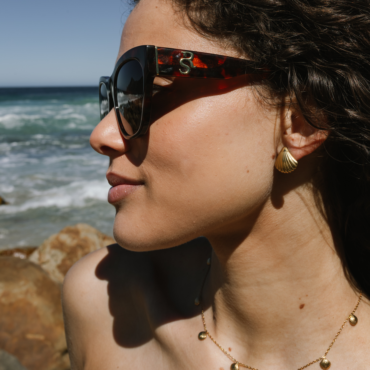 Medium Seashell Studs