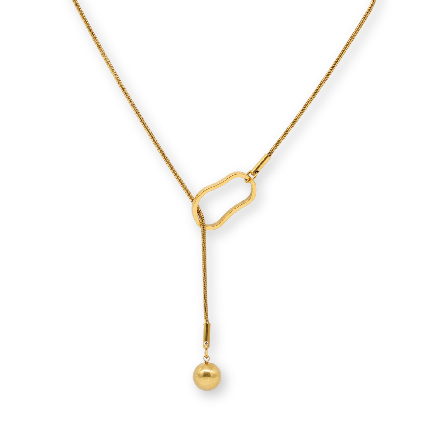 Front Clasp Lariat Necklace