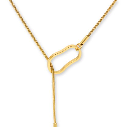 Front Clasp Lariat Necklace