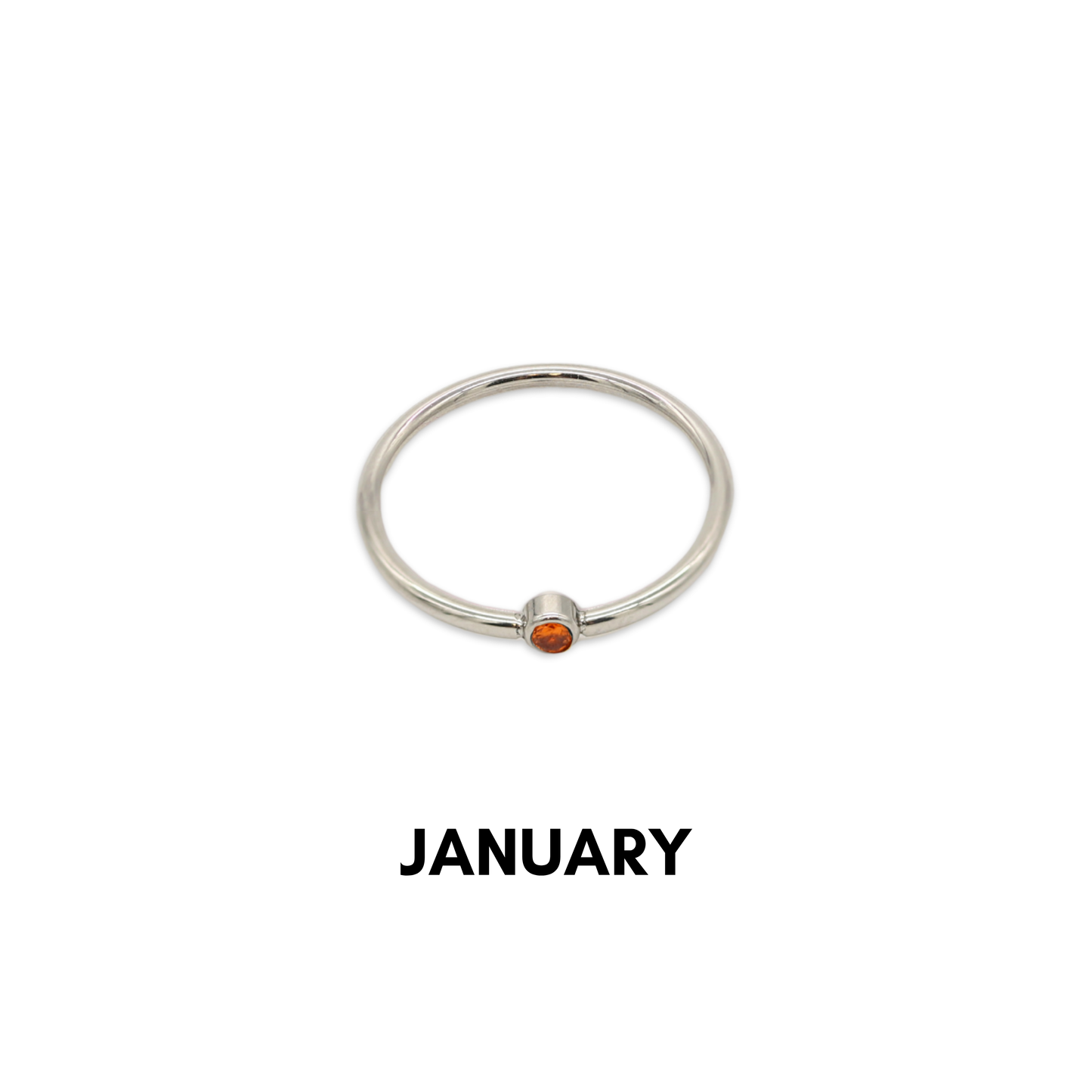 Birthstone Ring Silver