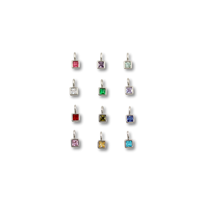 Birthstone Charms Silver