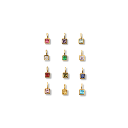 Birthstone Charms Gold