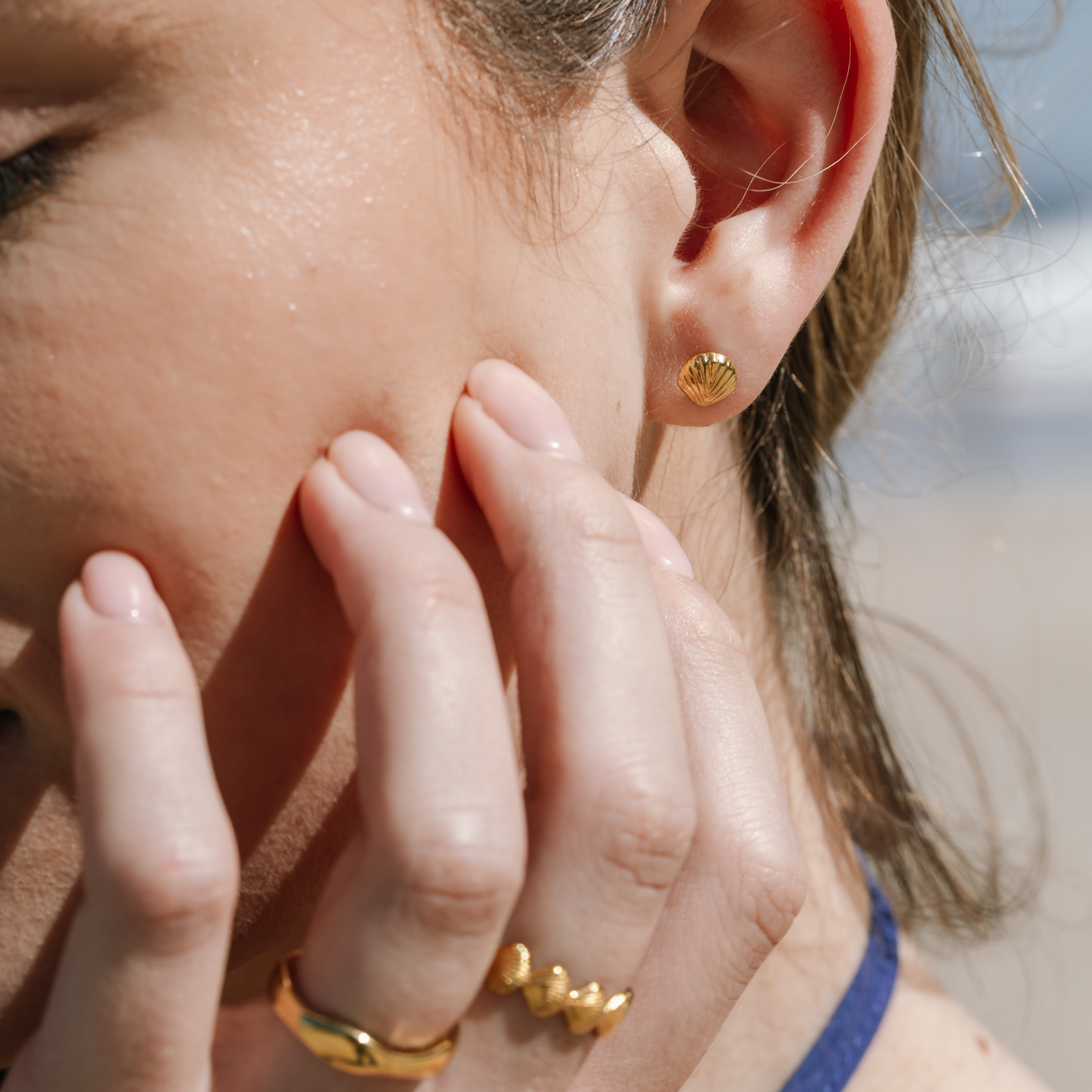 Small Seashell Studs