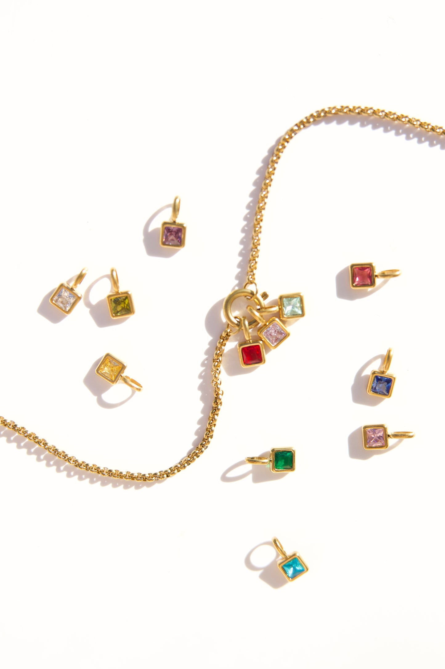 Birthstone Charms Gold