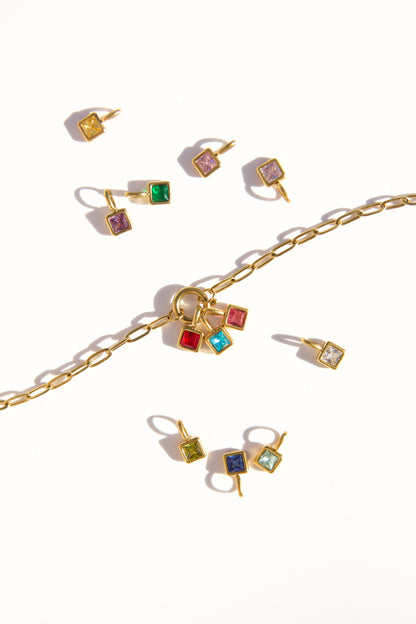Birthstone Charms Gold