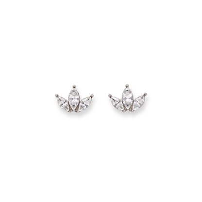 Marquise Studs Silver