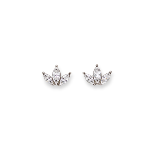 Marquise Studs Silver